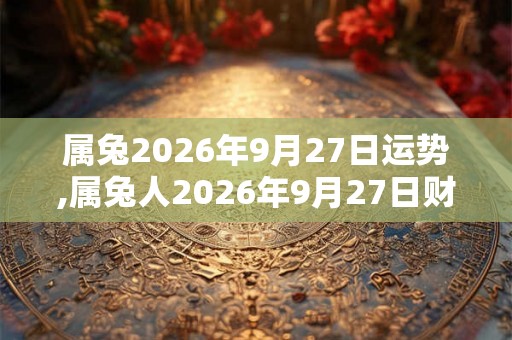 属兔2026年9月27日运势,属兔人2026年9月27日财运,生肖兔2026年9月27日运势 属兔2026年9月27日运势,属兔人2026年9月27日财运,生肖兔2026年9月27日运势