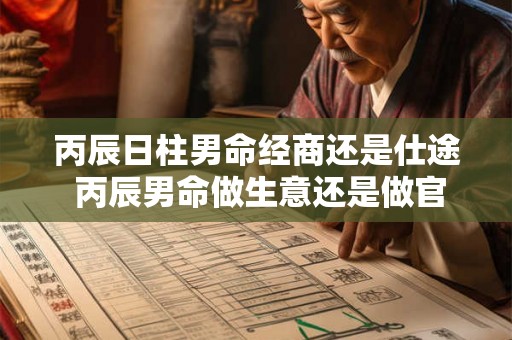 丙辰日柱男命经商还是仕途 丙辰男命做生意还是做官