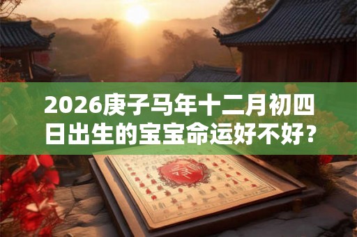 2026庚子马年十二月初四日出生的宝宝命运好不好？