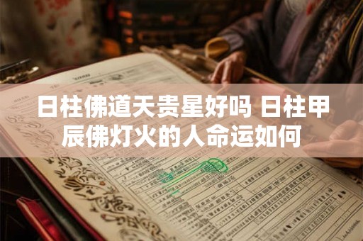 日柱佛道天贵星好吗 日柱甲辰佛灯火的人命运如何