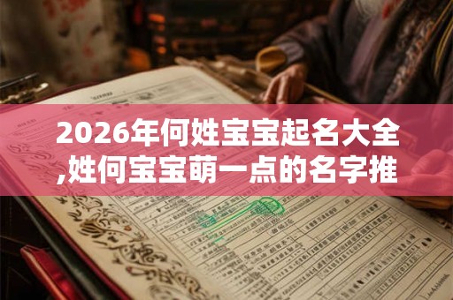 2026年何姓宝宝起名大全,姓何宝宝萌一点的名字推荐！