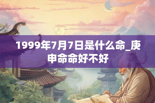 1999年7月7日是什么命_庚申命命好不好 1999年7月7日是什么命_庚申命命好不好