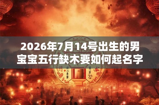 2026年7月14号出生的男宝宝五行缺木要如何起名字