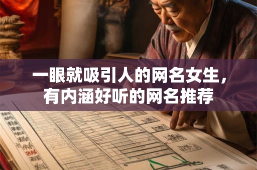 一眼就吸引人的网名女生，有内涵好听的网名推荐
