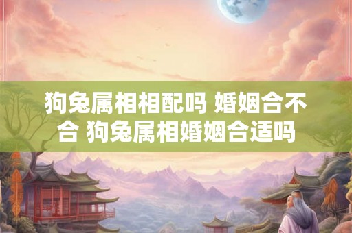 狗兔属相相配吗 婚姻合不合 狗兔属相婚姻合适吗