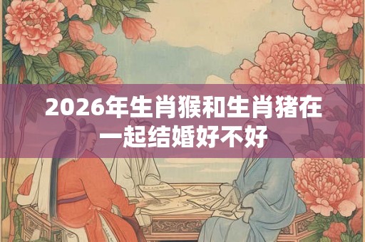 2026年生肖猴和生肖猪在一起结婚好不好 2026年生肖猴和生肖猪在一起结婚好不好