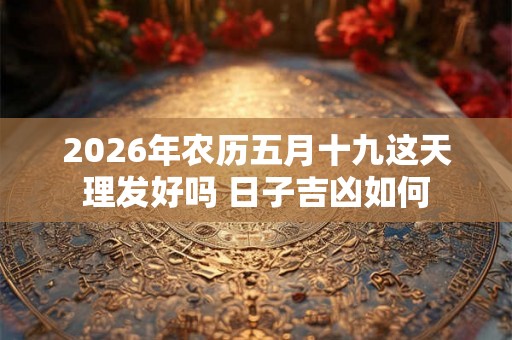 2026年农历五月十九这天理发好吗 日子吉凶如何 2026年农历五月十九这天理发好吗 日子吉凶如何