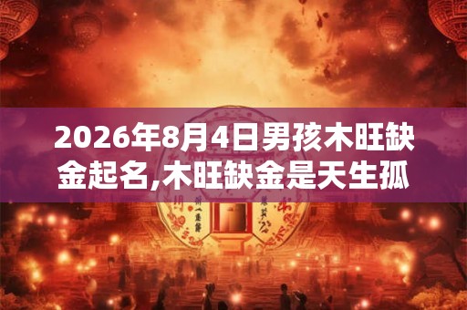 2026年8月4日男孩木旺缺金起名,木旺缺金是天生孤寡命吗