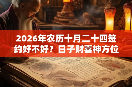 2026年农历十月二十四签约好不好？日子财喜神方位？