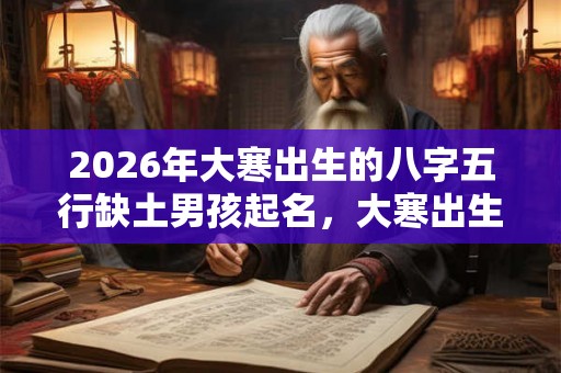 2026年大寒出生的八字五行缺土男孩起名，大寒出生是什么命
