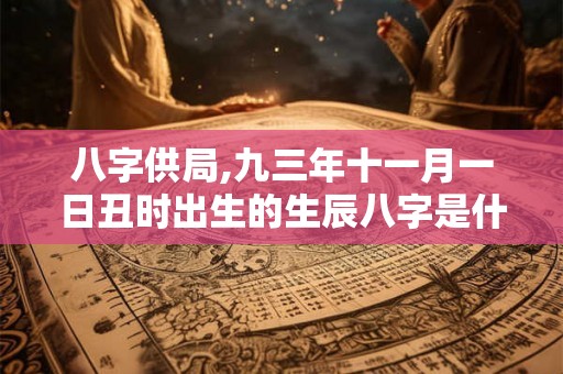 八字供局,九三年十一月一日丑时出生的生辰八字是什么
