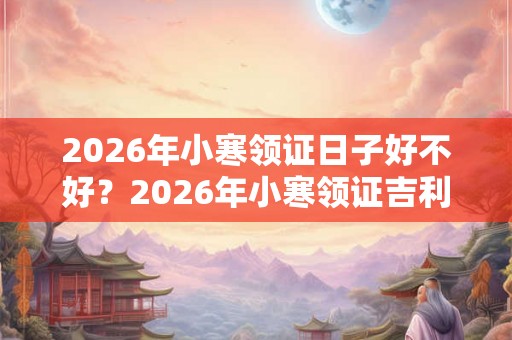 2026年小寒领证日子好不好？2026年小寒领证吉利吗？