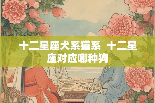 十二星座犬系猫系 十二星座对应哪种狗 十二星座犬系猫系 十二星座对应哪种狗