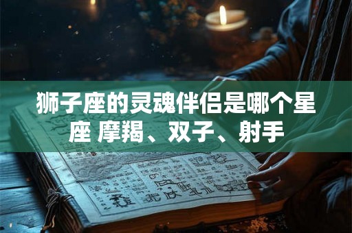 狮子座的灵魂伴侣是哪个星座 摩羯、双子、射手