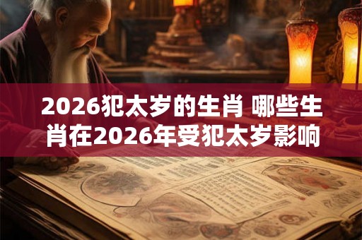 2026犯太岁的生肖 哪些生肖在2026年受犯太岁影响