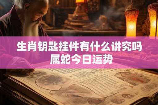 生肖钥匙挂件有什么讲究吗  属蛇今日运势