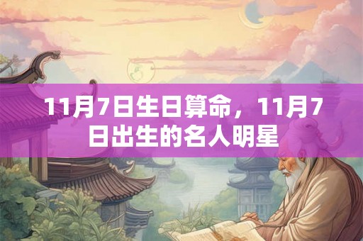 11月7日生日算命，11月7日出生的名人明星