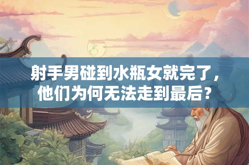 射手男碰到水瓶女就完了，他们为何无法走到最后？