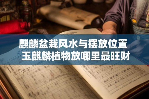 麒麟盆栽风水与摆放位置 玉麒麟植物放哪里最旺财 麒麟盆栽风水与摆放位置 玉麒麟植物放哪里最旺财