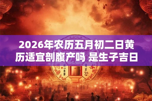 2026年农历五月初二日黄历适宜剖腹产吗 是生子吉日吗