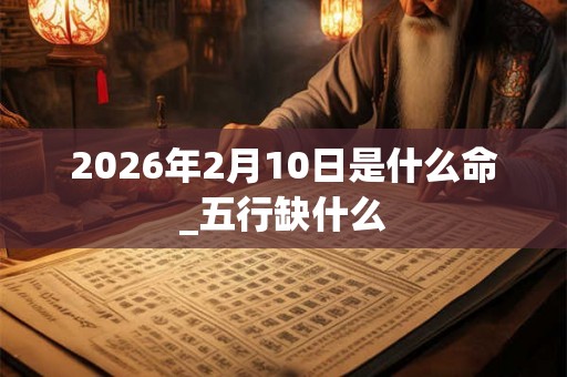 2026年2月10日是什么命_五行缺什么 2026年2月10日是什么命_五行缺什么