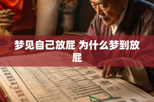 梦见自己放屁 为什么梦到放屁