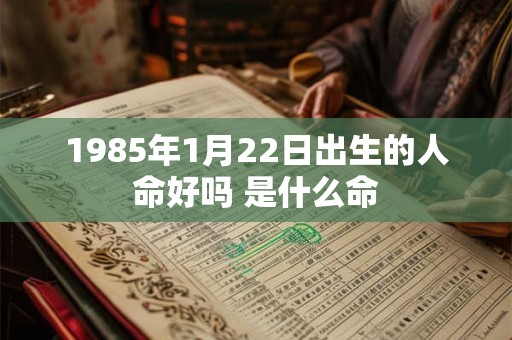 1985年1月22日出生的人命好吗 是什么命