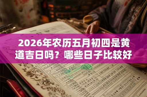 2026年农历五月初四是黄道吉日吗？哪些日子比较好？