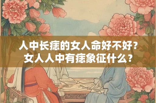 人中长痣的女人命好不好？女人人中有痣象征什么？