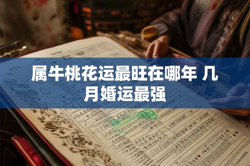 属牛桃花运最旺在哪年 几月婚运最强
