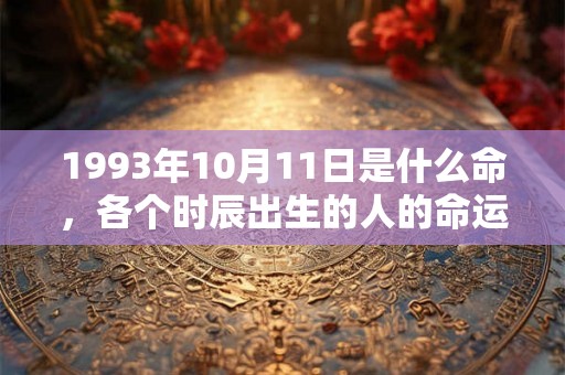 1993年10月11日是什么命,各个时辰出生的人的命运 1993年10月11日是什么命,各个时辰出生的人的命运