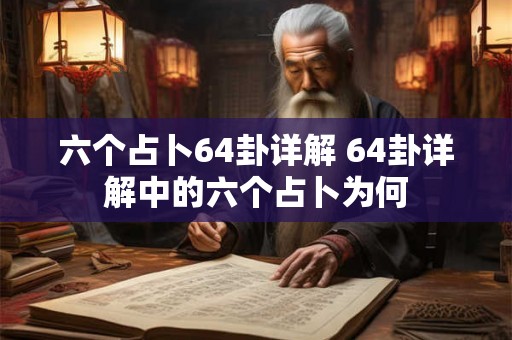 六个占卜64卦详解 64卦详解中的六个占卜为何