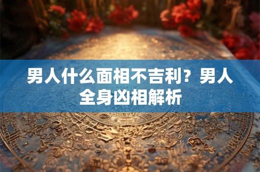 男人什么面相不吉利？男人全身凶相解析