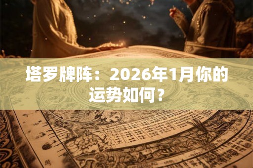 塔罗牌阵：2026年1月你的运势如何？