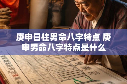 庚申日柱男命八字特点 庚申男命八字特点是什么