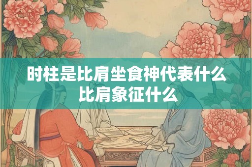 时柱是比肩坐食神代表什么 比肩象征什么