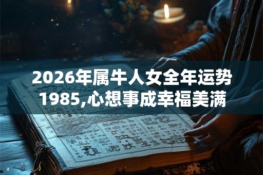 2026年属牛人女全年运势1985,心想事成幸福美满