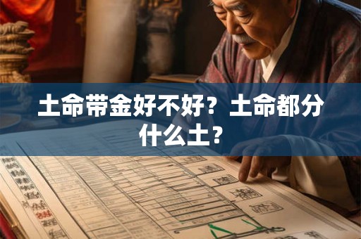 土命带金好不好？土命都分什么土？