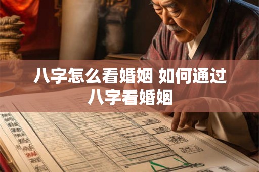八字怎么看婚姻 如何通过八字看婚姻