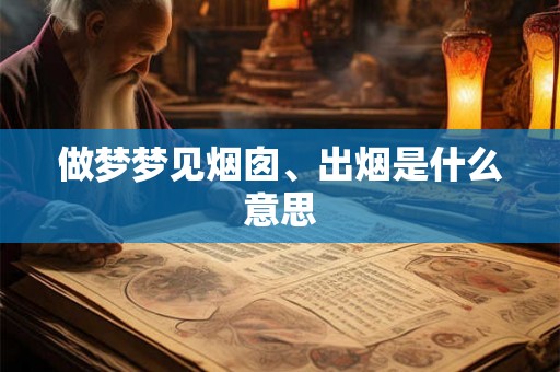 做梦梦见烟囱、出烟是什么意思
