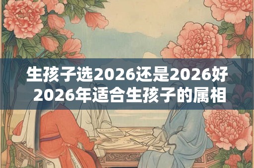 生孩子选2026还是2026好 2026年适合生孩子的属相 生孩子选2026还是2026好 2026年适合生孩子的属相