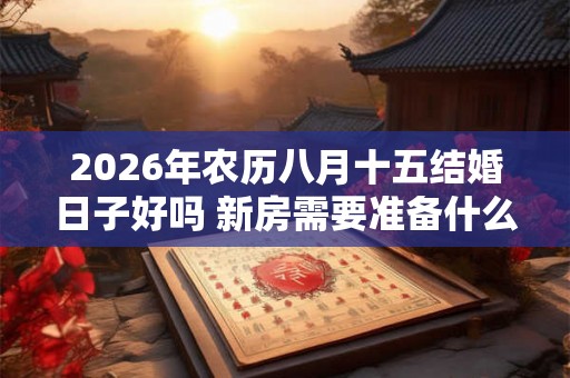 2026年农历八月十五结婚日子好吗 新房需要准备什么