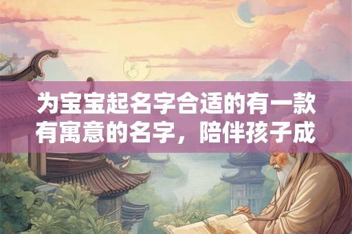为宝宝起名字合适的有一款有寓意的名字，陪伴孩子成长