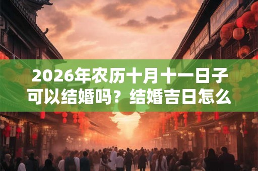 2026年农历十月十一日子可以结婚吗？结婚吉日怎么看？