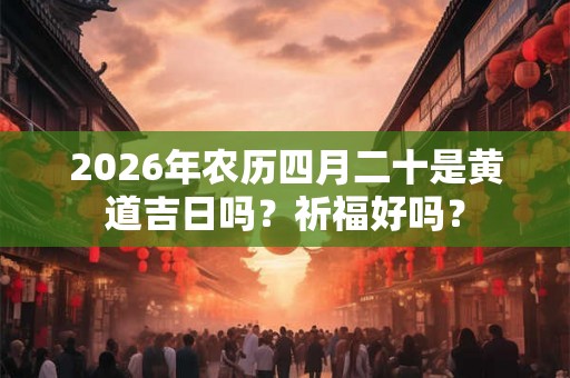 2026年农历四月二十是黄道吉日吗?祈福好吗? 2026年农历四月二十是黄道吉日吗?祈福好吗?