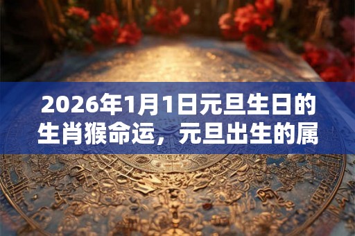 2026年1月1日元旦生日的生肖猴命运，元旦出生的属猴人运势好吗？
