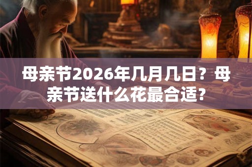 母亲节2026年几月几日？母亲节送什么花最合适？