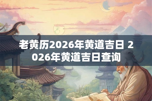 老黄历2026年黄道吉日 2026年黄道吉日查询