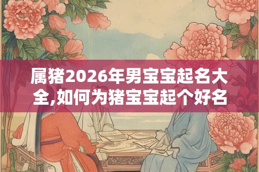 属猪2026年男宝宝起名大全,如何为猪宝宝起个好名字？
