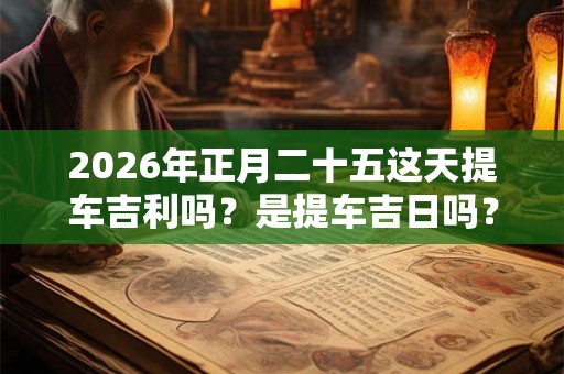 2026年正月二十五这天提车吉利吗？是提车吉日吗？